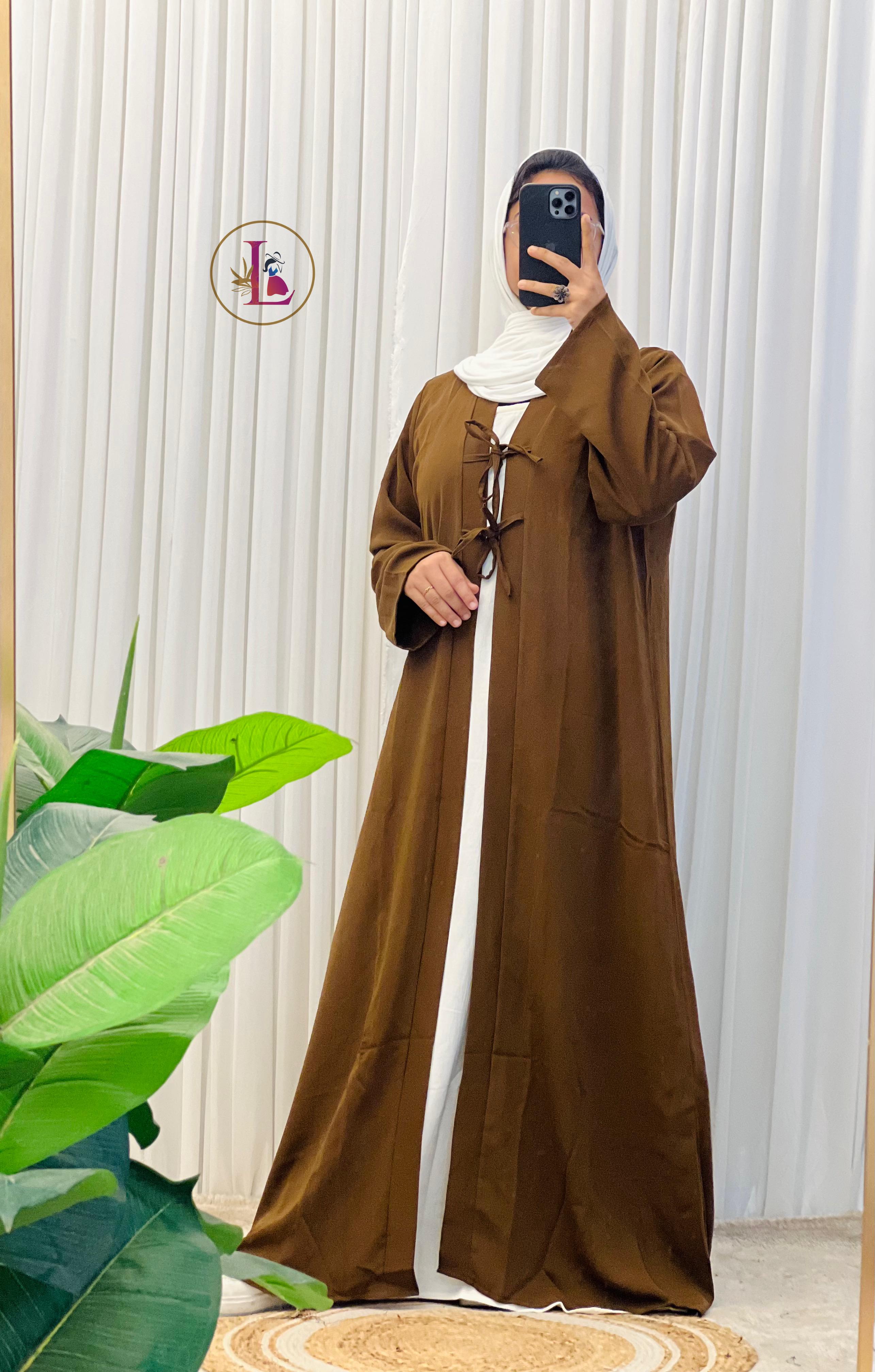 Modest Abaya-Western . Free size M-XL. Product code :LAB001