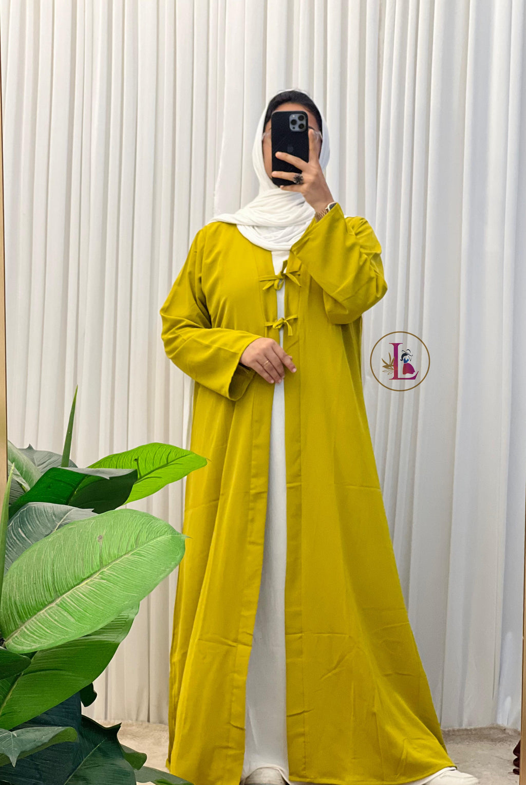 Modest Abaya-Western . Free size M-XL. Product code :LAB001