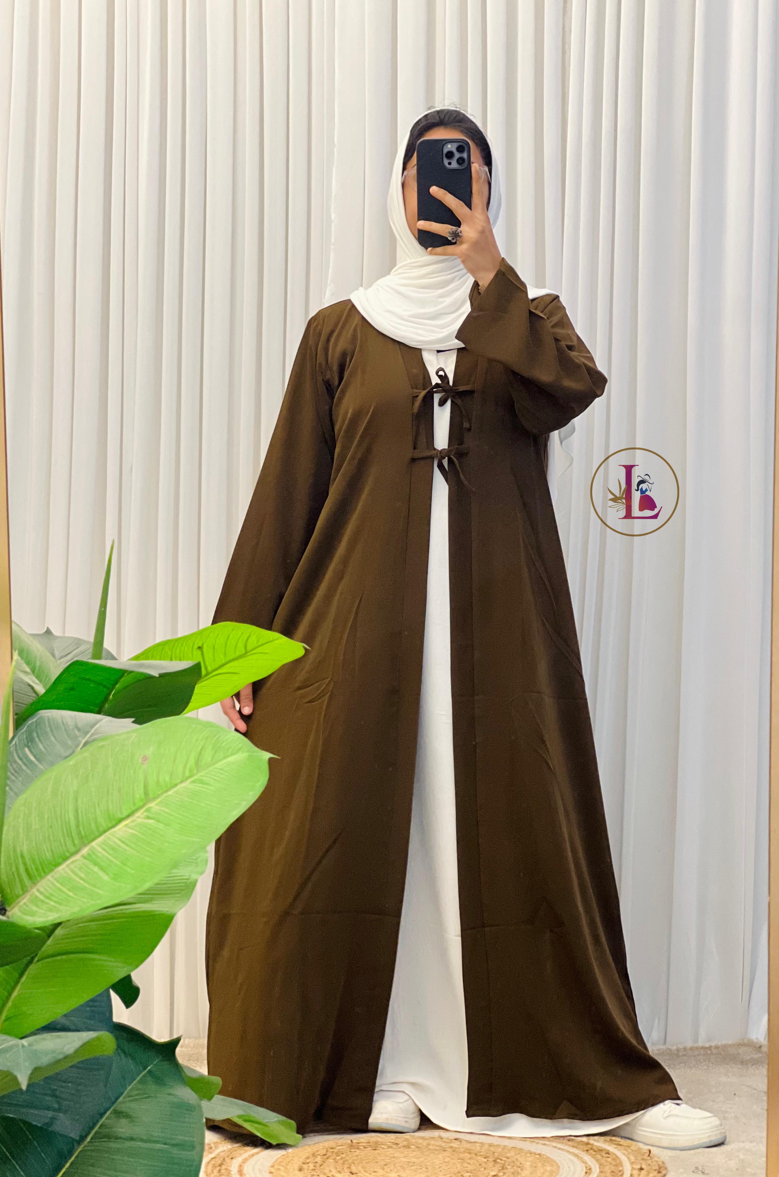 Modest Abaya-Western . Free size M-XL. Product code :LAB001